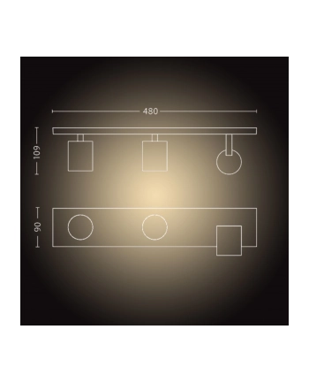 PHILIPS HUE White ambiance Runner biały 5309331P6