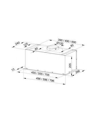 maan Okap Fiugi L 60 inox