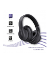 qoltec Słuchawki bezprzewodowe z mikrofonem | BT 5.0 AB | Czarne - nr 2