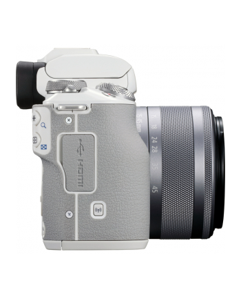 Canon M50 Mark II biały + EF-M 15-45  mm