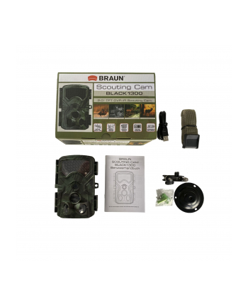 Braun Germany Fotopułapka, Kamera Leśna Scouting Cam Black1300 57667, 13 Mpx, 1920x1080 Pixel