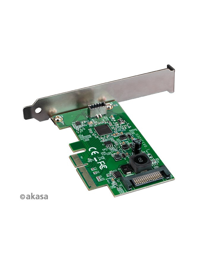 Akasa síťová karta USB 3.2 HOST card, 20Gbps USB 3.2 Gen 2x2 Internal 20-pin Connector to PCIe Host Card (AKA) główny