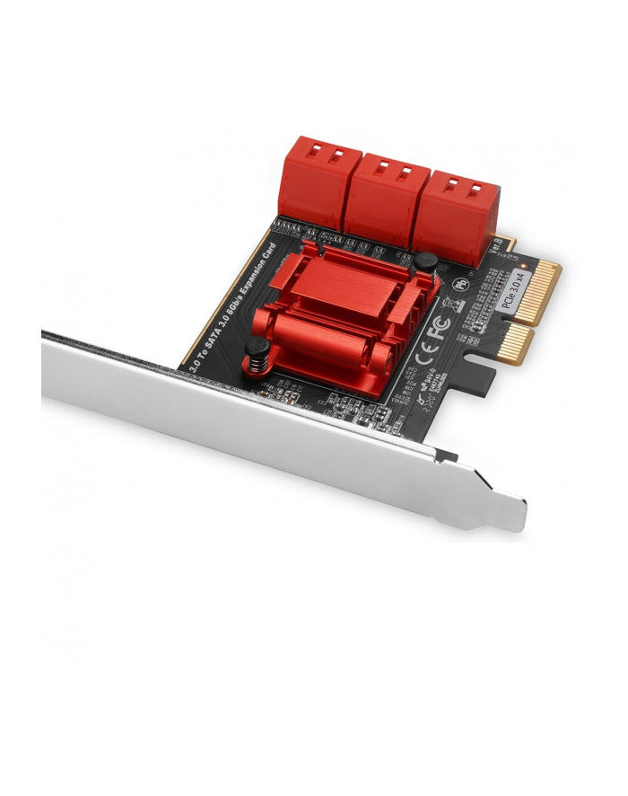 Axagon PCES-SA6, kontroler PCIe - 6x wewnętrzny port SATA 6G, ASM1166, SP & LP (AXN) główny