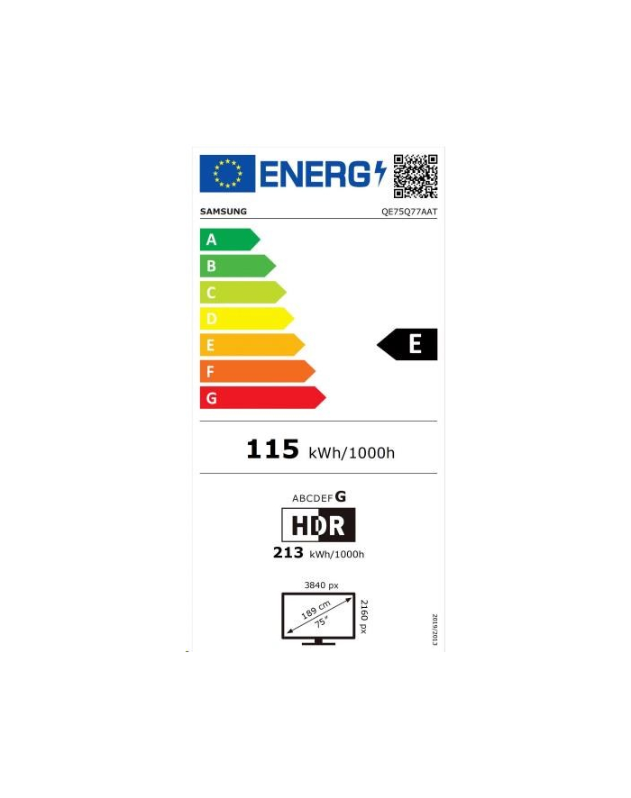 Samsung QLED 2021 QE75Q77A DVB-T2 główny