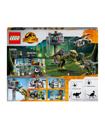 LEGO 76949 JURASSIC WORLD Atak giganotozaura i terizinozaura