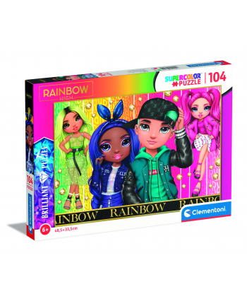Clementoni Puzzle 104el Brilliant Rainbow High 20344