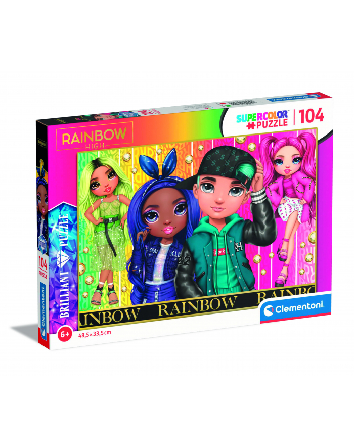 Clementoni Puzzle 104el Brilliant Rainbow High 20344 główny