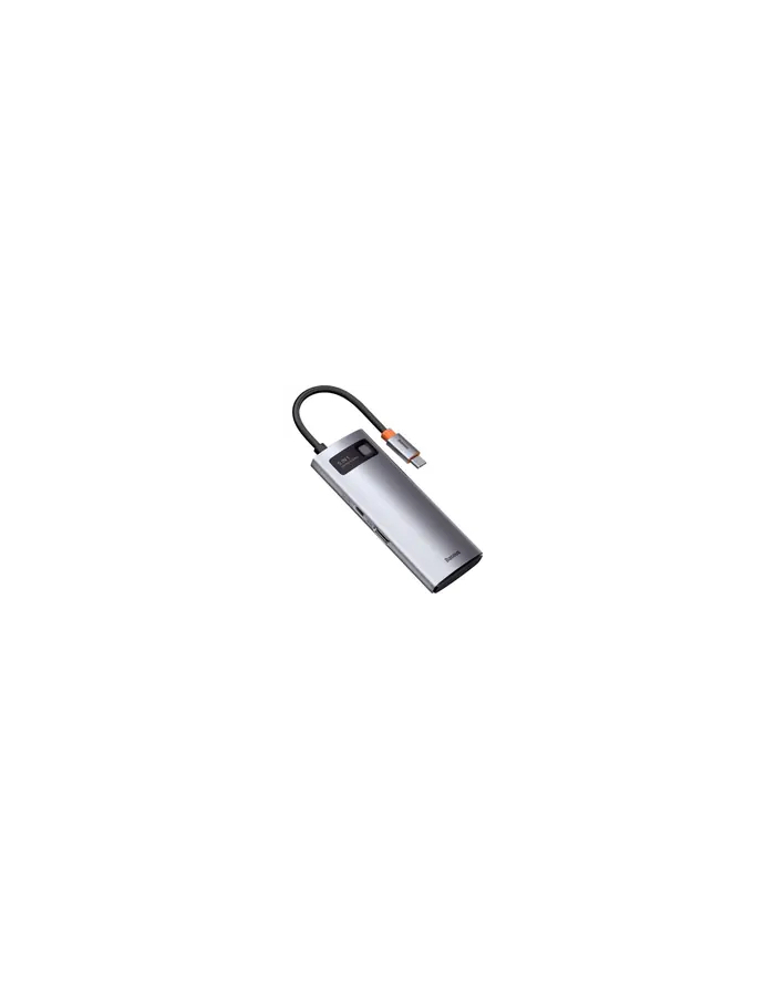 BASEUS  HUB 5W1 METAL GLEAM SERIES, USB-C DO 3X USB 3.0 + HDMI + USB-C PD (6953156204638)  (6953156204638) główny