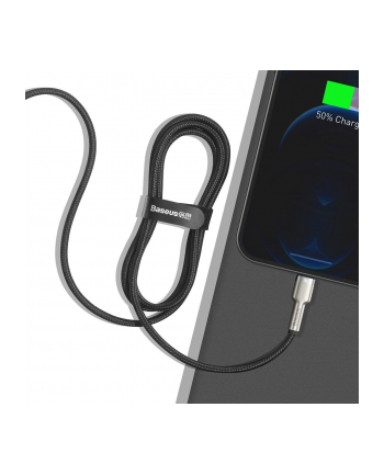 BASEUS BASEUS CAFULE METAL LIGHTNING CABLE PD20W 100CM BLACK  (6953156202061) nr 2