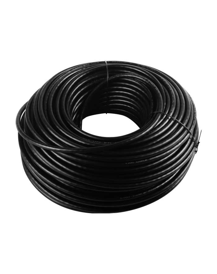 LAN Outdoor UTP CAT 6 - Black - 100m (4040849943980) główny