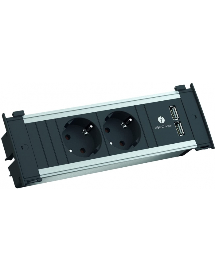 Bachmann Kapsa S Listwa Zasilająca 2 Gniazda Schuko + Ładowarka Usb Z 2M Przewodem BM927001 główny