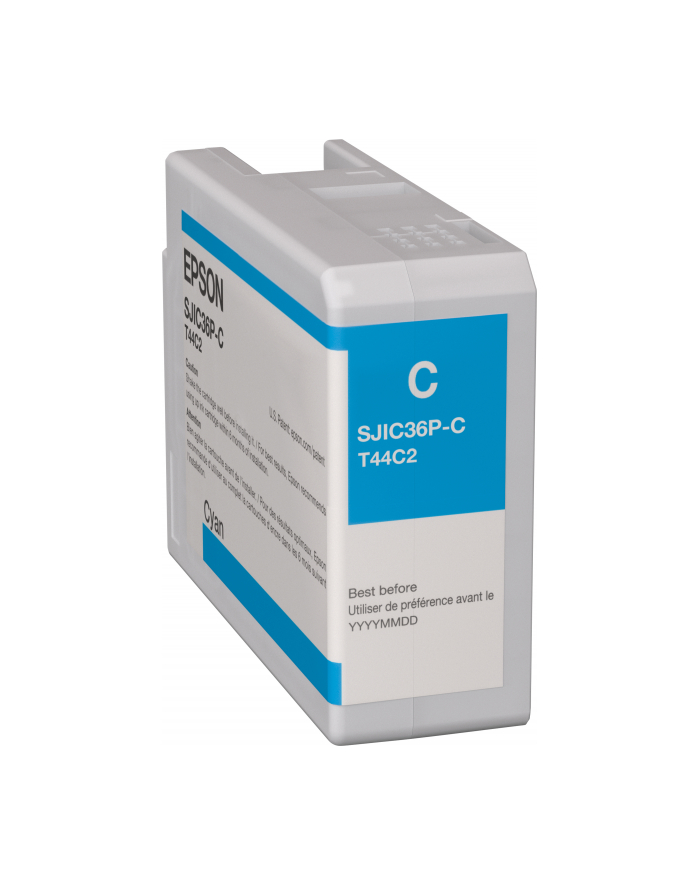 Epson SJIC36P(C) - cyan - original - ink cartridge - Kartridż z tuszem Cyjan (C13T44C240) główny