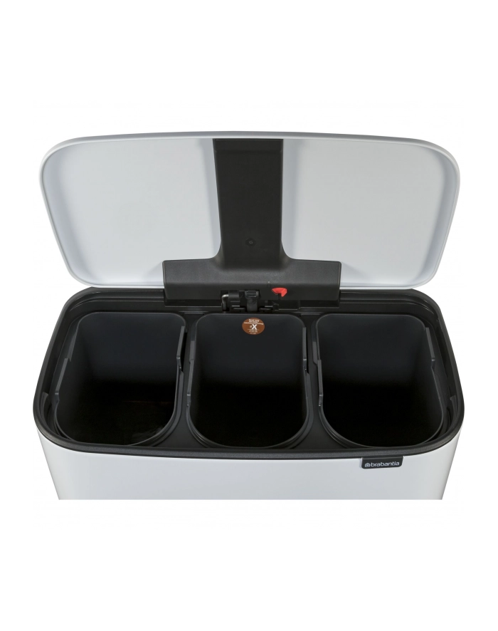 Brabantia Bo Pedal Bin Kosz 3X11 L 3 Komory Biały (121005) główny