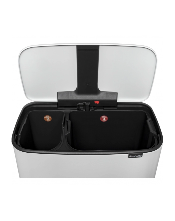 Brabantia Kosz Bo Pedal Bin 2 komory 11+23L Biały 121142 główny