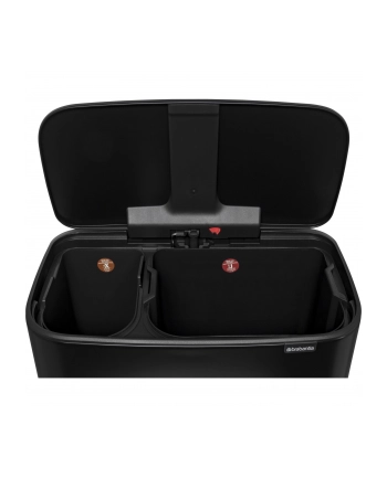 Brabantia Bo Kosz Pedałowy 11L + 23L Czarny Matowy (121227N)
