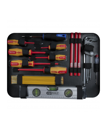 KS TOOLS ZESTAW 128 NARZĘDZI DLA ELEKTRYKA, 4042146679739