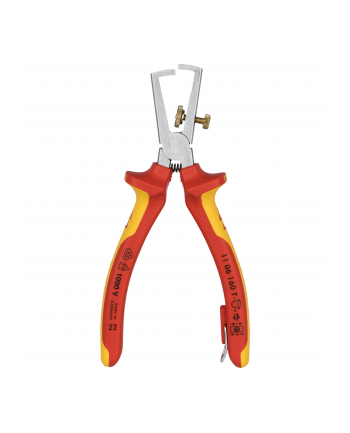 Knipex Szczypce Do Ściągania Izolacji 160Mm Z Uchwytem Zabezpieczającym (1106160T)