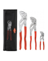 Knipex ZESTAW SZCZYPIEC DO RUR W ETUI 3-CZĘŚCIOWY 150,250,300MM (001955S7) - nr 1
