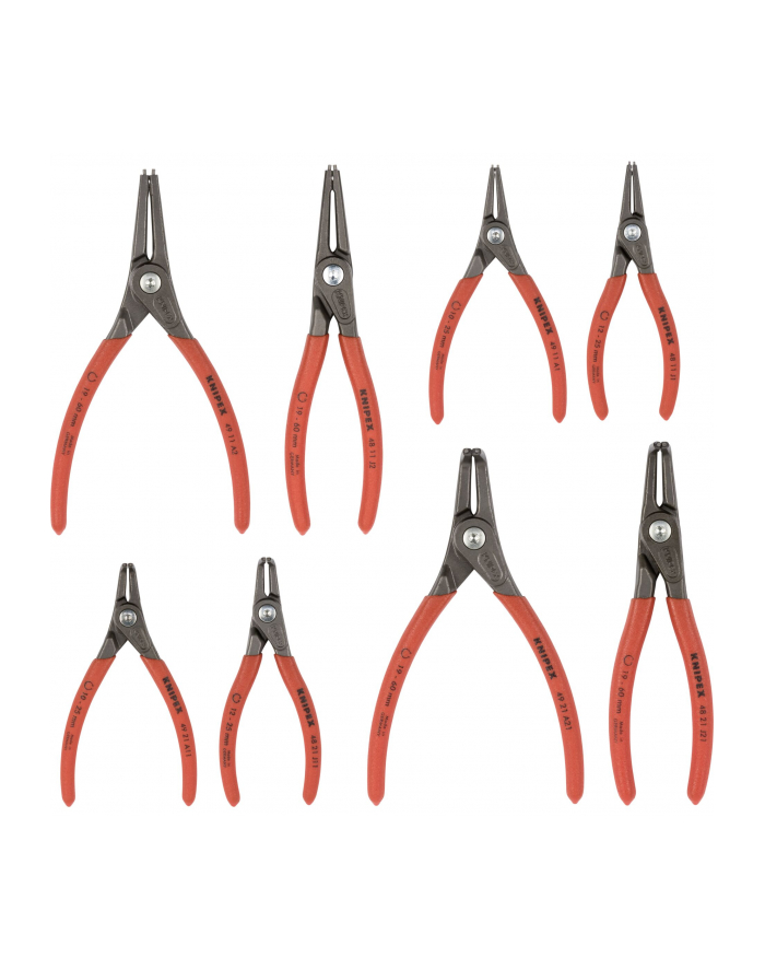 Knipex Zestaw precyzyjnych szczypiec do pierścieni osadczych 002004SB główny