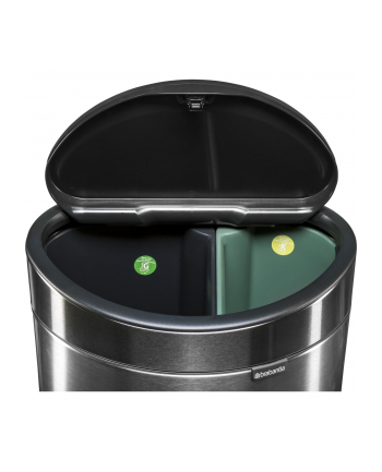 Brabantia Kosz Na Śmieci Touch Bin New Recycle 10 I 23L Stal Matowa (100680)