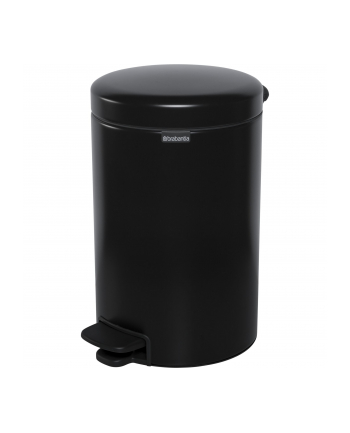 Brabantia Kosz Na Śmieci Pedałowy Newicon 12L Matowy Czarny (113741)