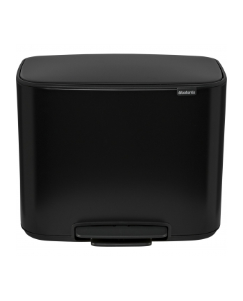 Brabantia Bo Kosz Pedałowy 3X11L Czarny Matowy (121104N)