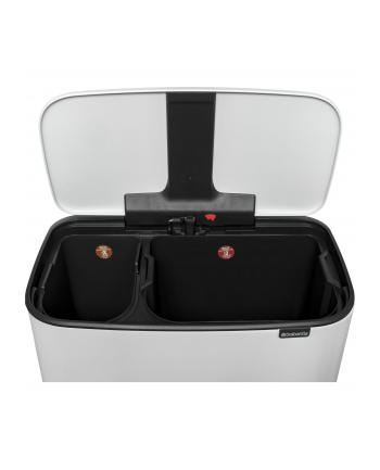 Brabantia Kosz Bo Pedal Bin 2 komory 11+23L Biały 121142