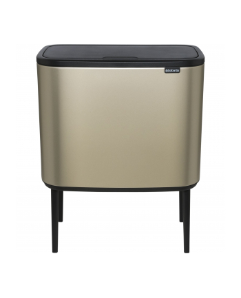 Brabantia kosz na śmieci Touch Bin Bo szamapński 11L+23L