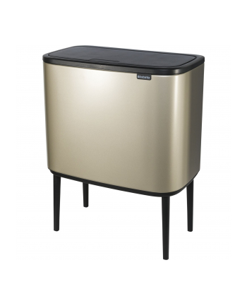 Brabantia kosz na śmieci Touch Bin Bo szamapński 11L+23L