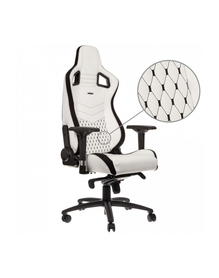 Noblechairs EPIC Gaming Biało-Czarny (NBLPUWHT001) główny