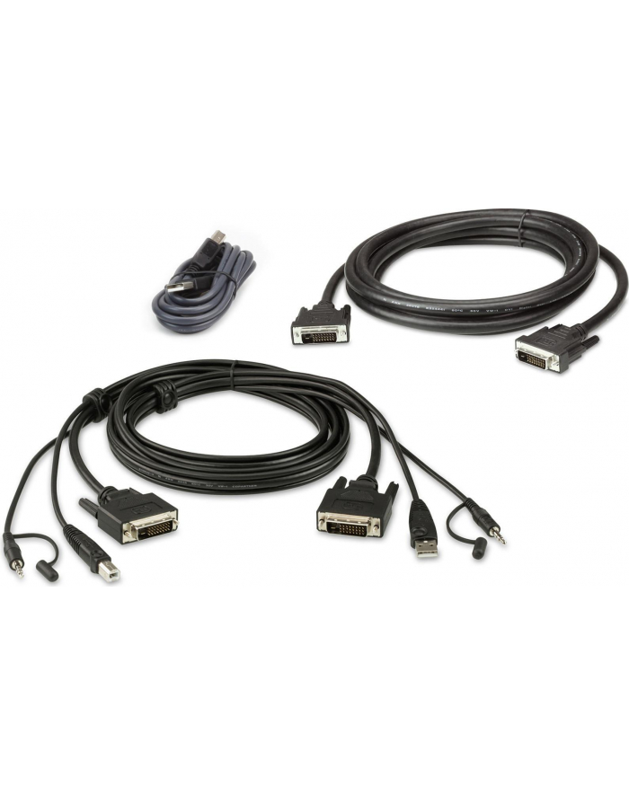 ATEN  CABLE KIT DUAL DVI-DD/USB/SP L:3M (2L7D03UDX5) główny