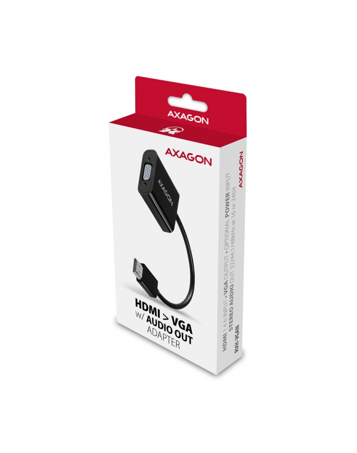 Redukcja Axagon HDMI/VGA (RVH-VGAN) Czarna główny