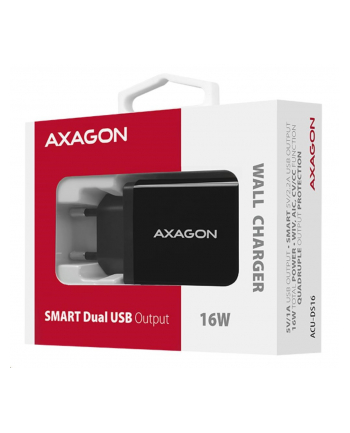 Axagon Ładowarka ACU-DS16 2x USB-A 2.2 A (ACU-DS16)