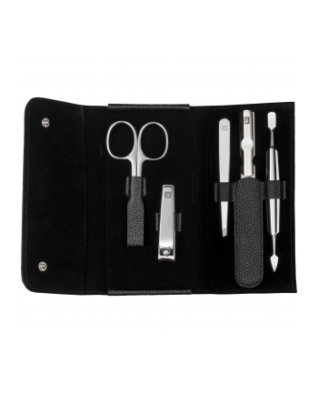Zwilling Classic Inox Druckknopf-Etui schwarz 3 zestaw do manicure