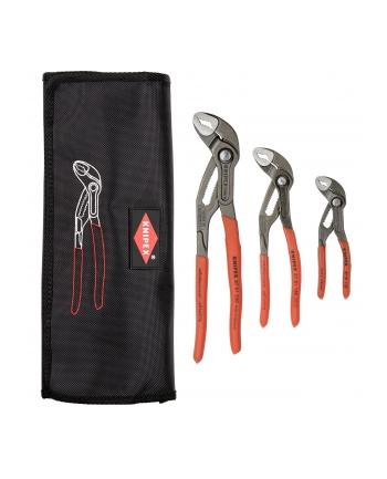 Knipex ZESTAW SZCZYPIEC DO RUR W ETUI 3-CZĘŚCIOWY 125,180,250MM. (001955S8)