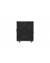 Szafa instalacyjna RACK stojąca 19 15U 800X1000 czarna drzwi szklane LCD  (FLAT PACK) - nr 30