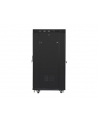 Szafa instalacyjna rack stojąca 19 cali  27u 800x1000 czarna drzwi szklane LCD (flat pack) - nr 17