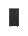 Szafa instalacyjna rack stojąca 19 cali  27u 800x1000 czarna drzwi szklane LCD (flat pack) - nr 19