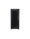 Szafa instalacyjna RACK stojąca 19 cali 37u 800x1000 czarna drzwi szklane LCD (flat pack) - nr 29