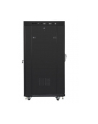 Szafa instalacyjna RACK stojąca 19 cali 37u 800x1000 czarna drzwi szklane LCD (flat pack) - nr 4