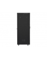 Szafa instalacyjna rack stojąca 19 cali 37U 800x1000 czarna drzwi perforowane LCD ( Flat pack) - nr 11