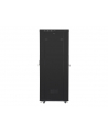 Szafa instalacyjna rack stojąca 19 cali 37U 800x1000 czarna drzwi perforowane LCD ( Flat pack) - nr 14