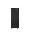 Szafa instalacyjna rack stojąca 19 cali 37U 800x1000 czarna drzwi perforowane LCD ( Flat pack) - nr 26