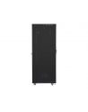 Szafa instalacyjna rack stojąca 19 cali 37U 800x1000 czarna drzwi perforowane LCD ( Flat pack) - nr 5