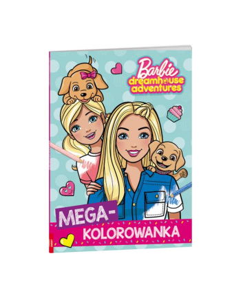 ameet Książka Barbie dreamhouse adventures. Mega kolorowanka KOL-1201