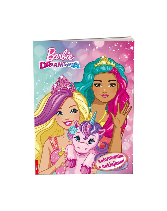 ameet Kolorowanka z naklejkami. Barbie Dreamtopia NA-1402 główny