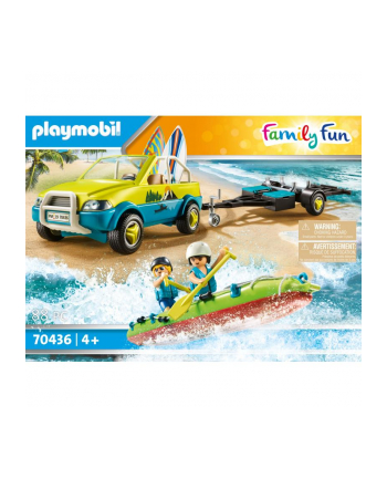 Playmobil 70436 Family Fun Samochód Plażowy Z Przyczepą Kajakową