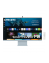 samsung Monitor 32 cale LS32BM801UUXEN VA 3840x2160 UHD 16:9 1xMicro HDMI/1xUSB-C+1xUSB-C (65W) 4 ms (GTG) HAS Webcam głośniki płaski niebieski SMART - nr 91