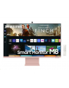 Samsung 32'' LS32BM801UUXEN VA 3840x2160 UHD 16:9 1xMicro HDMI/1xUSB-C 1xUSB-C (65W) 4 ms (GTG) HAS / Webcam / głośniki płaski różowy SMART - nr 85