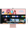 Samsung 32'' LS32BM801UUXEN VA 3840x2160 UHD 16:9 1xMicro HDMI/1xUSB-C 1xUSB-C (65W) 4 ms (GTG) HAS / Webcam / głośniki płaski różowy SMART - nr 91